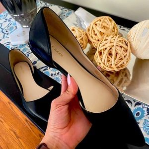 Lightly used beautiful leather Cole Haan flats. Used inside office only.